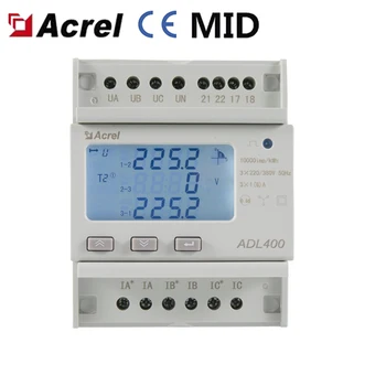 ACREL ADL400 trojfázový Elektromer s RS485 & Modbus RTU, 0.5 Triedy Presnosti, CT Pripojenie