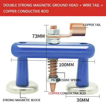 Nová manželská hlavu magnetické zváranie podpora klip je stabilné a silné pevné základy hlavu s magnetom