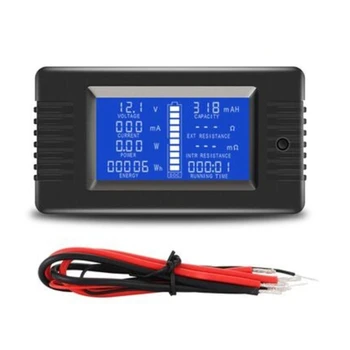 PZEM DC 0-200V 10A Voltmeter Ammeter autobatérie Tester Kapacita Odpor Elektrickej energie Napätie Meter Monitor