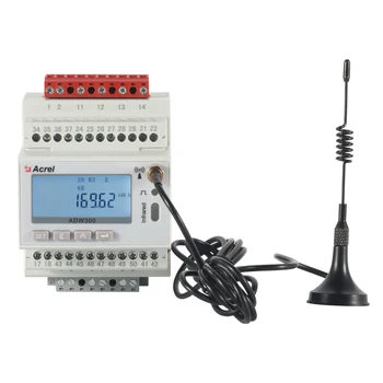 ADW300-4G Smart internet vecí Energie Meter 3P4W Digital Power Meter 4G commucication 1A/5A Vstup