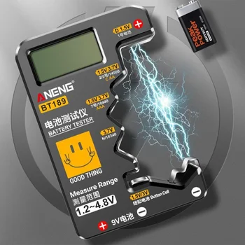 ANENG BT189 Digitálne Batérie Tester LCD Displej C AA AAA D N 9V 1.55 V Univerzálnej Tlačidlo Bunky Kapacita Elektrických Nástrojov