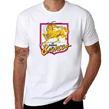 Nové Retro Brisbane Broncos Tričko T-Shirt anime zábavné tričká (T-shirt short grafické tričko t košele pre mužov