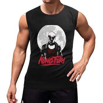 Nové Kung Fury - Mesiac Tank Top Vesta muž telocvični oblečenie muži T-shirt pre fitness