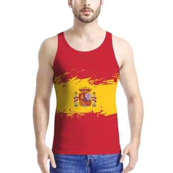 Španielsko Zákazku Názov Počet Tím Logo Es Tank Topy Esp Krajiny Espana Cestovné Španielskeho Národa Kráľovstvo Príznak Tlač Fotografií Oblečenie
