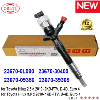 ORLTL NOVÉ 23670-30400 23670-39365 Originálne Palivo Injektor 23670-09350 23670-0L090 pre Toyota Hilux 1KD 2KD 2.5 d 3.0 D