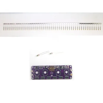 zirrfa Elektronické DIY kit in12 nixie Tube digitálne LED hodiny darček doska PCBA, Č Svietiť rúry