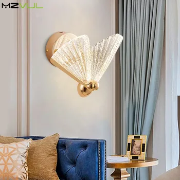 Motýľ LED Nástenné svietidlo Moderný Minimalistický Spálňa Nočná Lampa AC110V 220V Interiéru Domov Dekoratívne Osvetlenie