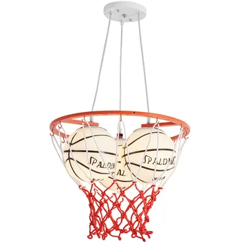Kreatívne a Osobné Basketbal LED Luster Štýl Detí Spálňa Lampa Mš Cartoon Závesné Osvetlenie Wall Mount