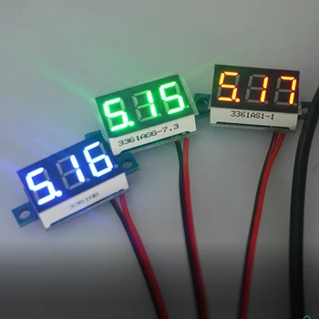 0.36 Palcový DC LED Digitálny Voltmeter 0-40V Auto Auto Mobilné Napájacie Napätie Tester