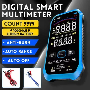 FNIR SI S1 Smart Digitálny Multimeter 9999 Počíta AC DC Napätie, Odpor, Kapacitu Dióda NCV Hz Live Wire Farebný Displej Tester