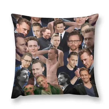 Tom Hiddleston photo collage Hodiť Vankúš Sofa Kryty Na Obývacia Izba Luxusné Sedacie Vankúše Dekoratívny Vankúš
