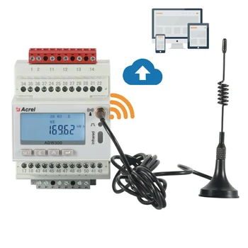 Acrel ADW300 Bezdrôtový Elektromer 3 Fázy S Wifi Komunikácie Pre Systém Energetického Manažérstva