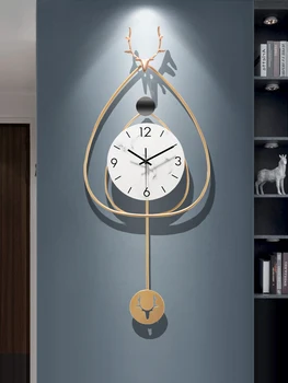 Nordic light luxusné hodiny nástenné hodinky atmosféry domova módne moderný minimalistický hodiny steny v obývacej izbe umelecké dekorácie, nástenné hodiny