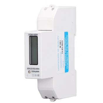 DC220V Elektrickej Energie Meter LCD Displej IP51 elektromerom Vodotesné Diaľkové RS485 jednofázový spotrebu Elektrickej energie a Monitor