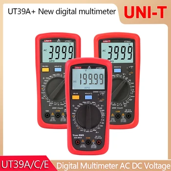 JEDNOTKA UT39A+ UT39C+ UT39E+ Digitálny Multimeter AC DC 20A 1000V Ručné Auto Rozsahu S LCD Podsvietenie Údaje Podržte Multimetro tester