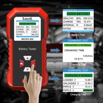 12V 24V Kapacita Batérie Tester Profesionálne výdrž Batérie Tester Uložené Ako QR Kód Digitálne Batérie Analyzer pre Auto, Motocykel