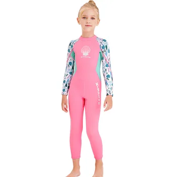 Plávanie Oblek Pre Dievča 2,5 mm, jednodielne Vyrážka Stráže Deti Dlhý Rukáv Studenej Dôkaz, detské Plavky, Kúpanie Šnorchlovanie Medúzy