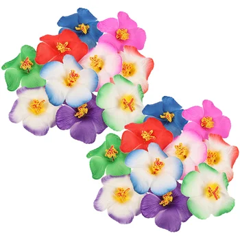 Simulované Ibištek Kvet, Umelé Kvety Voľne Na Remeslá Hlavy Svadobné Faux Eva Robiť Falošné