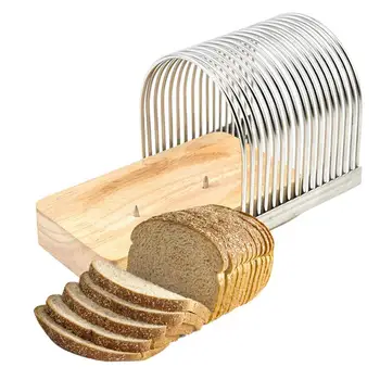 Chlieb Slicer Nehrdzavejúcej Ocele Domáce Odnímateľný Bochník Chleba Slicer V Umývačke Príručka Toast Fréza Pre Kuchyňa Pečenie Nástroj