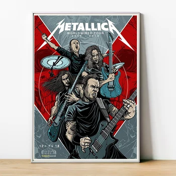 Dekoratívne Maľby Klasické Lebky Kapela Rock Album Metal Plagáty na Stenu Decor Dekoratívne Obrázky na Obývacia Izba obrázok Plagátu