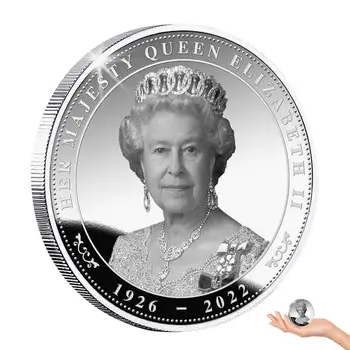Kráľovná Pamätné Mince Pamätná Zberateľská Strieborné Mince Krásna Kráľovná So Suvenírmi Mince Zberu Jej Veličenstvo Kráľovná