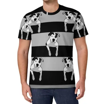 Stanffordshire Bull Teriér T Shirt Psa Zvierat Mužov Módne T-Shirts Pláž Dizajn Tee Tričko Krátky Rukáv Street Style Nadrozmerná Topy