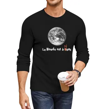 Nový Le Monde Est A Rozum (La Haine) Dlhé Tričko potu košele, Blúzky, vtipné tričko Tee tričko nadrozmerné t košele pre mužov