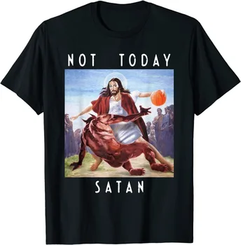 Nie je Dnes Satan Ježišovi vs Satan v O-Neck T Shirt Muž/Žena Krátke Tričká Topy Dropshipping