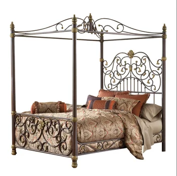 Kované železné postele Európskej Princezná Posteľ jednolôžko Manželská posteľ