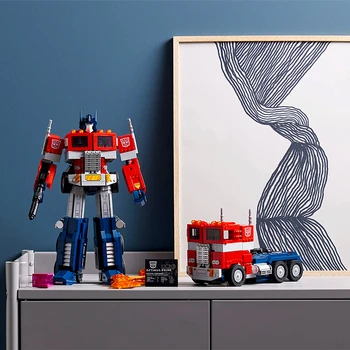 Transformáciu Robota Auto Hračky 10302 Optimus Prime Truck Autobot Deformácie Kombinovanej Preprave Budovy DIY Model Bloky pre Deti