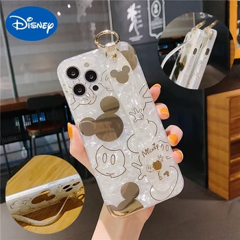 Disney Mickey Minnie Telefón puzdro Pre iPhone 11 12 Pro Max 8 7 6 6 Plus Xr XsMax X Xs SE All-inclusive Kvapka a odolnosť proti opotrebeniu