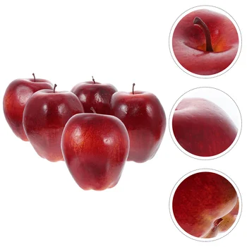 5 Ks Simulácia Červený Had, Ovocie Model Stolové Dekorácie Jablká Ovocie Domov Ozdobu Chutné Rekvizity Peny Vysokej Hustoty Falošný