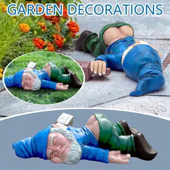 Vtipné Opitý Trpaslík Ozdoby Zábavné Záhradu Kreatívne Dekorácie Socha Živice Remesiel Darebák Dekorácie