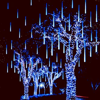 30/50 cm LED meteorický dážď Dážď Svetlá Nepremokavé Pádu Raindrop Víla String Svetlo na Vianoce Dovolenku Stranou, Terasa, Dekor Nové
