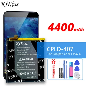 KiKiss Vysokou Kapacitou 4400mAh CPLD-407 Batérie pre Coolpad v Pohode Hrať 1 KOR 6-I0 VIDEO-A0 Nabíjateľné Lítiové Batérie
