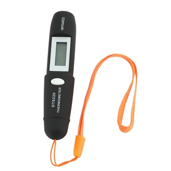 Non-Kontakt Mini Infračervené Teplomer IR Teplota Meranie Digitálne LCD Displej Infračervené Teplomer Pero DT8220 Black