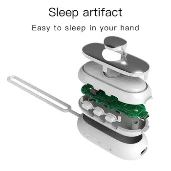 Spánok Pomoc Stroj Spáč Flexibilný Prenosný Spanie Zariadenie White