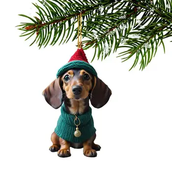 Pes Auto Kúzlo Pre Spätné Zrkadlo, Vianočné Darčeky Pre Milovníkov Psov Pes Auto Prívesok Dog Ozdoby Na Vianočný Strom Ornament