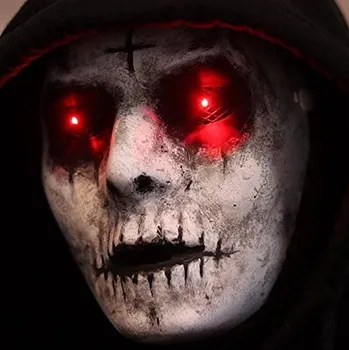 Halloween Demon LED Svietiace Maska Muž Ghost Miestnosti Escape Teroru Prop Vrah Maska Smrti Plnú Tvár