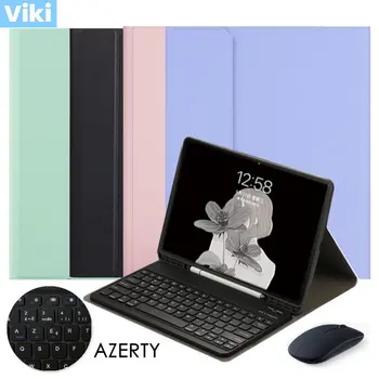 Clavier Azerty Klávesnica obal pre Samsung Galaxy Tab S6 Lite Prípade, ruský španielsky Keyboard Cover, Pre Galaxy Tab S6 Lite 10.4 Prípade