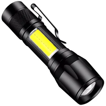 Nabíjacie Taktické Svietidlo USB Magnetické Baterky s KLASU zábleskové Svetlo pre Indoor & Outdoor Camping