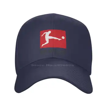 Bundesliga logo Tlače Grafiky Bežné Denim spp Pletené klobúk Baseball cap